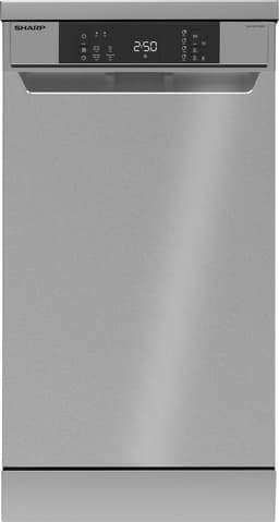 Sharp QWNS1CF49ESEU - vrijstaande vaatwasser - 45cm - Zilver — thumbnail 1