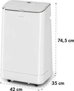 Klarstein Mobiele airconditioner met luchtafvoerslang, 4-in-1 airconditioner met ventilator, luchtontvochtiger & nachtmodus, Kleine & draagbare airconditioner voor thuis & op kantoor, 12000 BTU Laag verbruik,5 kW voor 56 m² - Afstandsbediening — thumbnail 3