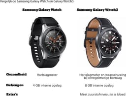 Samsung Galaxy Watch - Smartwatch heren - 46mm - Zwart/zilver — thumbnail 11