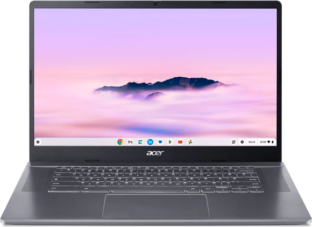 Acer Chromebook Plus 515 CB515-2HT-5789 - 15 inch - Touchscreen - Core i5 - 8GB - 256GB - Verlicht toetsenbord - Grijs — afbeelding 1