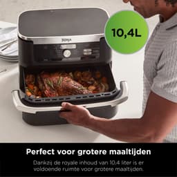 Ninja Foodi AF500EU Mega Dubbele Airfryer XXL - 10.4 Liter - Twee Kookvakken of Één MegaZone - Heteluchtfriteuse — thumbnail 5