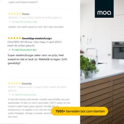 MOA Steelstofzuiger Draadloos - Zonder Zak - Op Accu - 2-in-1 - 180W - Vacuum Cleaner - Zwart - Draadloze stofzuiger — thumbnail 5