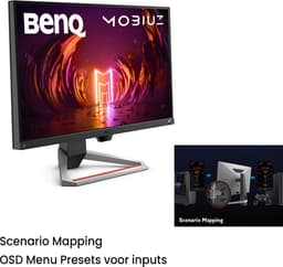 BenQ 165Hz Gaming Monitor Mobiuz EX2710S - Full HD IPS Beeldscherm - 1ms MPRT - AMD FreeSync Premium - sRGB 99% - 27 inch — thumbnail 7