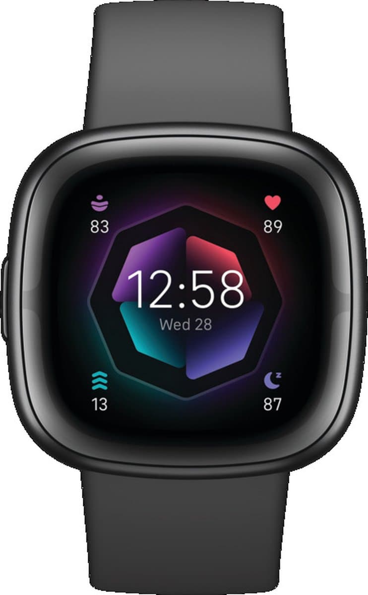 Fitbit Sense 2 - Smartwatch heren en dames - Zwart — afbeelding 1