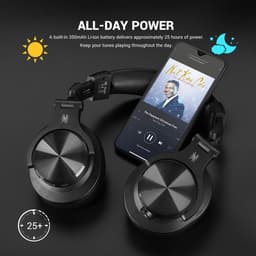OneOdio Fusion A70 Zwart – Draadloze Over-Ear Koptelefoon – DJ & Studio – Hi-Res Audio — thumbnail 10