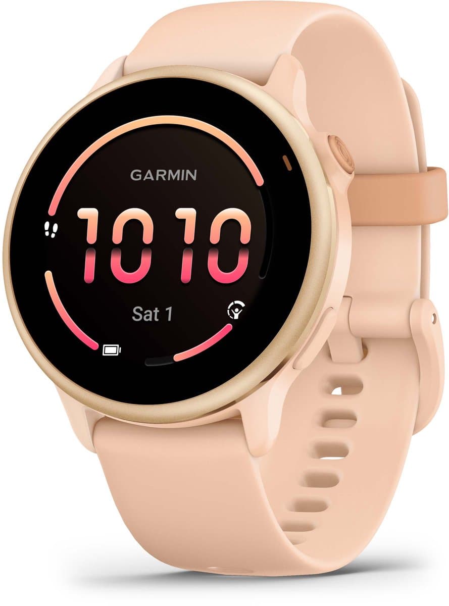 Garmin Vivoactive 6 - Smartwatch - Sporthorloge- Health - Fitness - 42 mm - Roze (Pink Dawn) — afbeelding 1