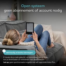 MyStories E-reader Core+ - 6 inch touchscreen - Tot 36GB opslag voor 3.500 ebooks - Schermverlichting - E-book reader - Zwart - Niet compatibel met Kobo Plus abonnement — thumbnail 2