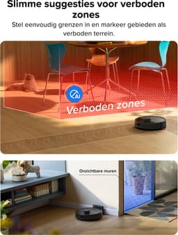 Roborock Q7 L5 Robotstofzuiger – 8000 Pa Hyperforce Zuigkracht – Dubbele Anti-Klit – Nauwkeurige LiDAR Navigatie –Slimme Verboden Zone –Multi-Level Mapping – Automatisch Opladen – APP–Zwart –Q5 PRO Upgrade — thumbnail 9