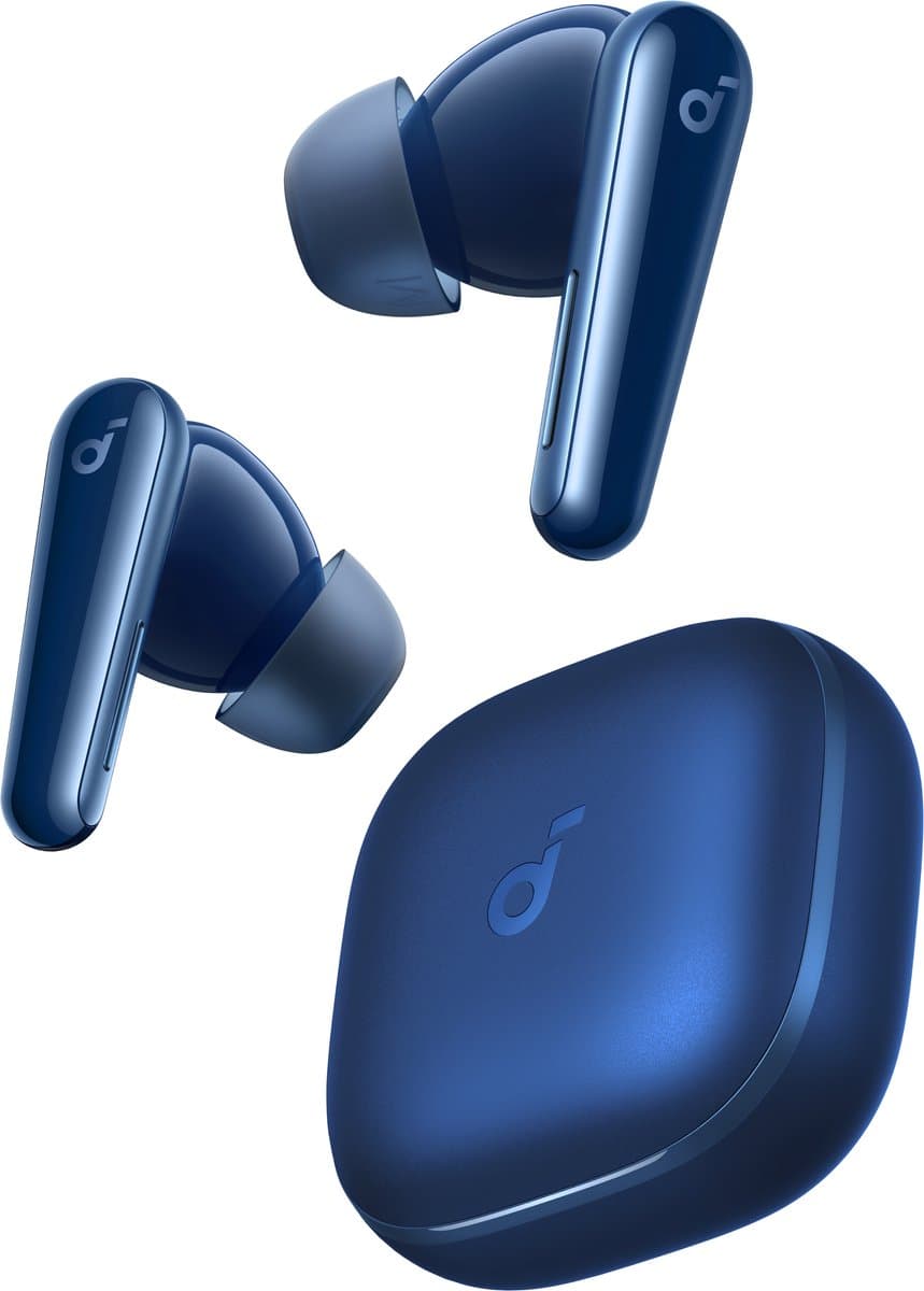 soundcore Liberty 5 by Anker, draadloze oordoppen met noise-cancelling, 2x sterkere stemonderdrukking, realtime adaptieve noise canceling, snelladen, Dolby Audio, heldere gesprekken met 6 microfoons en AI, lange batterijduur — afbeelding 1