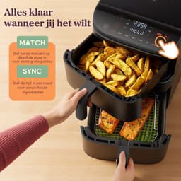 Cosori TurboTower – Dubbele Airfryer XXL – 10.8L – 2 Manden Apart Instelbaar – 7 Programma’s — thumbnail 7
