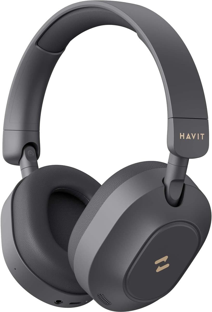 Havit H668BT (Black) Hoofdtelefoons Bedraad en draadloos Hoofdband Muziek/Voor elke dag USB Type-C Bluetooth Zwart — afbeelding 1