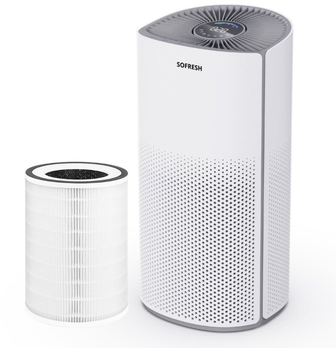 Sofresh luchtreiniger met app - 30 m² - Automatische stand + 6-in-1 filtersysteem - Luchtkwaliteitsindicator - Ionisator - UV - Luchtfilter - Air purifier met HEPA-filter — afbeelding 1