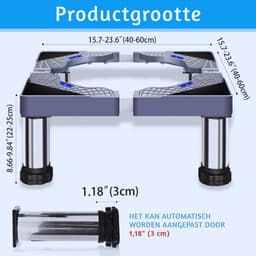 Verstelbaar Wasmachine-Onderstel Voor Vaatwasser - Droger En Huishoudelijke Apparaten (28-31 Cm) – Stevig Platform Voor Optimaal Gebruik — thumbnail 2