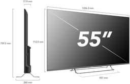 Smart Tech 55QG02V Smart TV 55 Inch 4K Ultra HD QLED Display Google TV-systeem Dolby Audio HDR10 Klasse E kleur Grijs — thumbnail 6