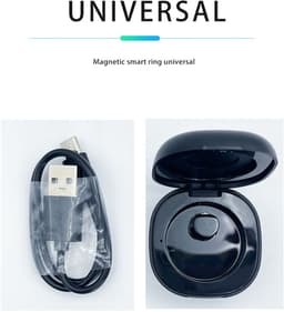 WizBay Premium Select® Smart Ring LED Dark Grey Zilver - Maat 9 - Hartslag Slaap Zuurstof - Gesture - Multi Sport Modi — thumbnail 6