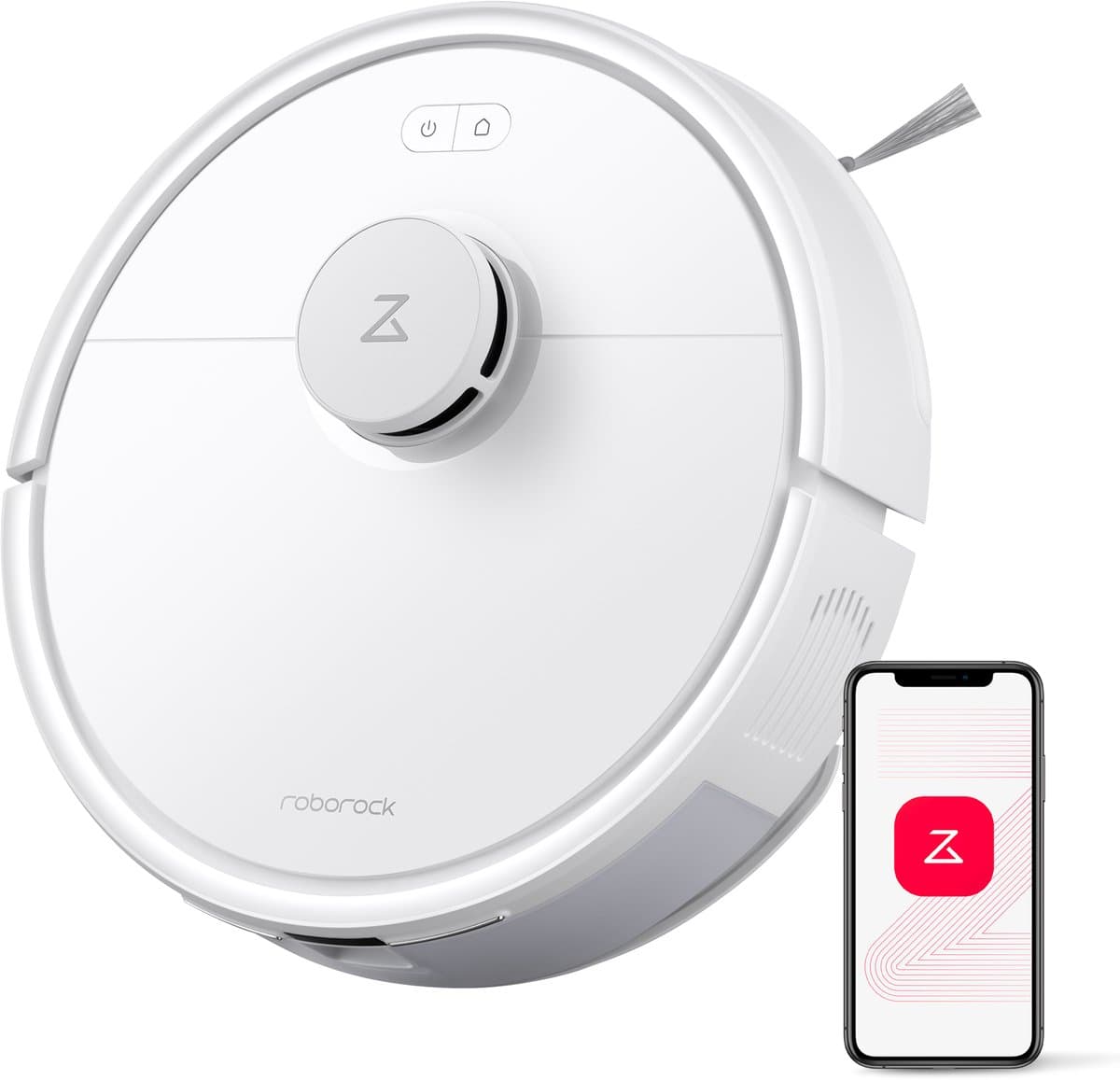Roborock Q7 L5 Robotstofzuiger – 8000 Pa Hyperforce Zuigkracht – Dubbele Anti-Klit – Nauwkeurige LiDAR Navigatie –Slimme Verboden Zone –Multi-Level Mapping – Automatisch Opladen – APP–Wit –Q5 PRO Upgrade — afbeelding 1