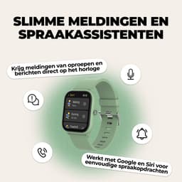 Denver Smartwatch Kinderen - Bellen/SMS/Whatsapp - Voor Android & iOS - Stappenteller - Slaapactiviteit - Hartslag, Bloeddrukmeter, Sportmodus - SWK120GN — thumbnail 7
