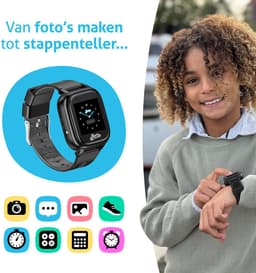Spotter® GPS Kinderhorloge Explorer (4G) – Zonder Abonnement – Voor Kinderen – Inclusief Simkaart – Camera, Bellen & Chat – Waterdicht – App (NL Support) — thumbnail 6