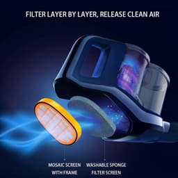 SOLLBRY® - 6 x Filter Geschikt Voor Philips Speedpro Max Aqua 7000 En 8000 Serie - FC5005/01, CP1100/01, CP0663/01 Vervanging Schuimrubber - Steelstofzuiger - Geschikt voor Philips Speedpro Max Schuimfilter - Met Reinigingsborstel — thumbnail 4
