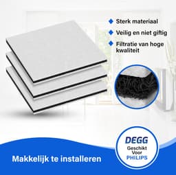 DEGG® - Motorfilter Geschikt voor Philips Stofzuigers - Stofzuigerfilter - Microfilter - Premium Kwaliteit - VOORDEEL-VERPAKKING - 3 STUK(S) — thumbnail 6