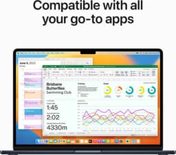 Apple Macbook Air (2023) MQKX3N/A - 15 inch - M2 - 512 GB - Middernacht — thumbnail 11