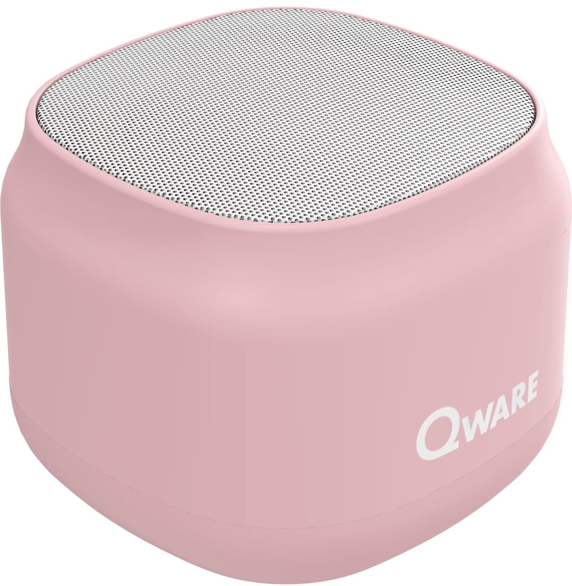 Qware - Draadloze Speaker - 5W - Draadloos- Bluetooth 5.1 - Muziek Box - Splash Proof - Knoppen - USB-C - 4h luisteren op 50% - Roze — afbeelding 1