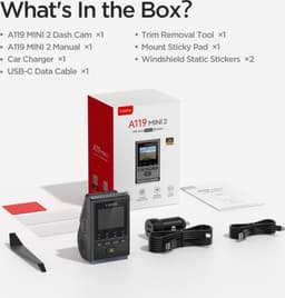 VIOFO A119 Mini 2 Dashcam – 2K QuadHD, WiFi, GPS, Sony STARVIS Nachtzicht — thumbnail 6