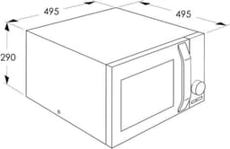 Severin MW 7777 Combi magnetron – Glazen Bodem zonder Draaiplateau – Ultra-Hetelucht tot 230 °C - 25 Liter - RVS — thumbnail 11