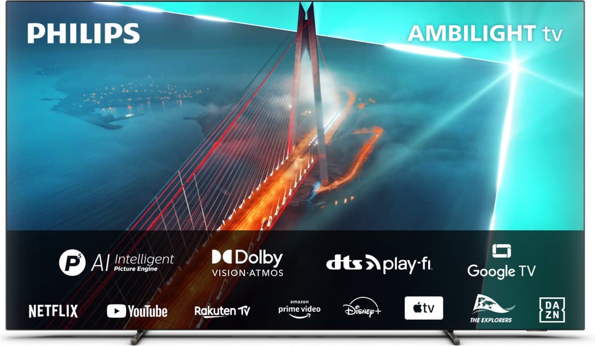 Philips OLED 65OLED708 4K Ambilight-TV — afbeelding 1