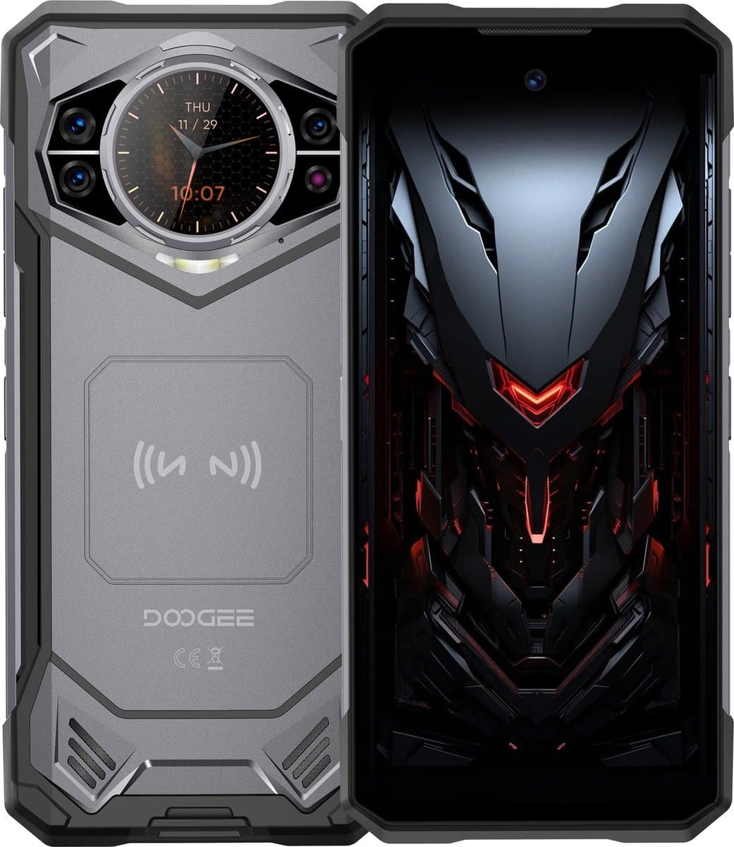 Doogee S200 NL – 6.72inch – Robuuste Smartphone – 12GB+20GB RAM – 256GB ROM – 10100mAh – Android 14.0 – Grijs — afbeelding 1