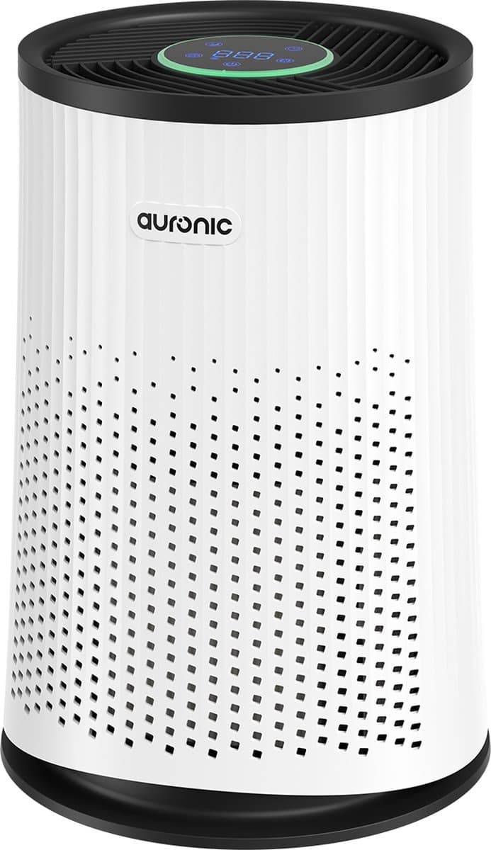 Auronic Luchtreiniger Compact Pro met HEPA 13 Filter, Ionisator en Koolstoffilter - Ruimtes tot 30m² - CADR-waarde van 150m³/u - Air Purifier met Aromatherapie - Wit — afbeelding 1