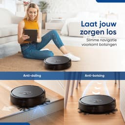 Heevey Robotstofzuiger met dweilfunctie - Automatisch oplaadstation - Dweilrobot - Robotstofzuiger huisdieren — thumbnail 6