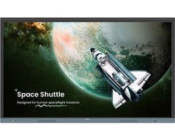 BenQ RE6504 Interactief flatscreen 165,1 cm (65") 450 cd/m² 4K Ultra HD Zwart, Grijs Touchscreen Type processor Android