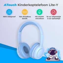 ATouch Combipakket - Kindertablet Tab 10 Pro + Kinderkoptelefoon - Volumebegrenzing - 128GB+64SD - Vanaf 3 jaar - Navy — thumbnail 5