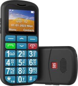 Yarvu ® - Easy - 4G Senioren Mobiele Telefoon + Simkaart Geleverd - Grote Toetsen & Cijfers - Big Button Mobiel - GSM Ouderen - GSM - SOS Noodknop - Snelkiestoetsen - Blauw — thumbnail 3