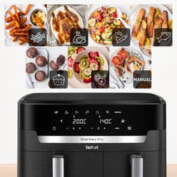Tefal Easy Fry Dual XXL EY9428 - Dubbele Airfryer XXL - 11L - Dubbele Mand - 2-in-1 Functie - Tot 8 personen — thumbnail 12