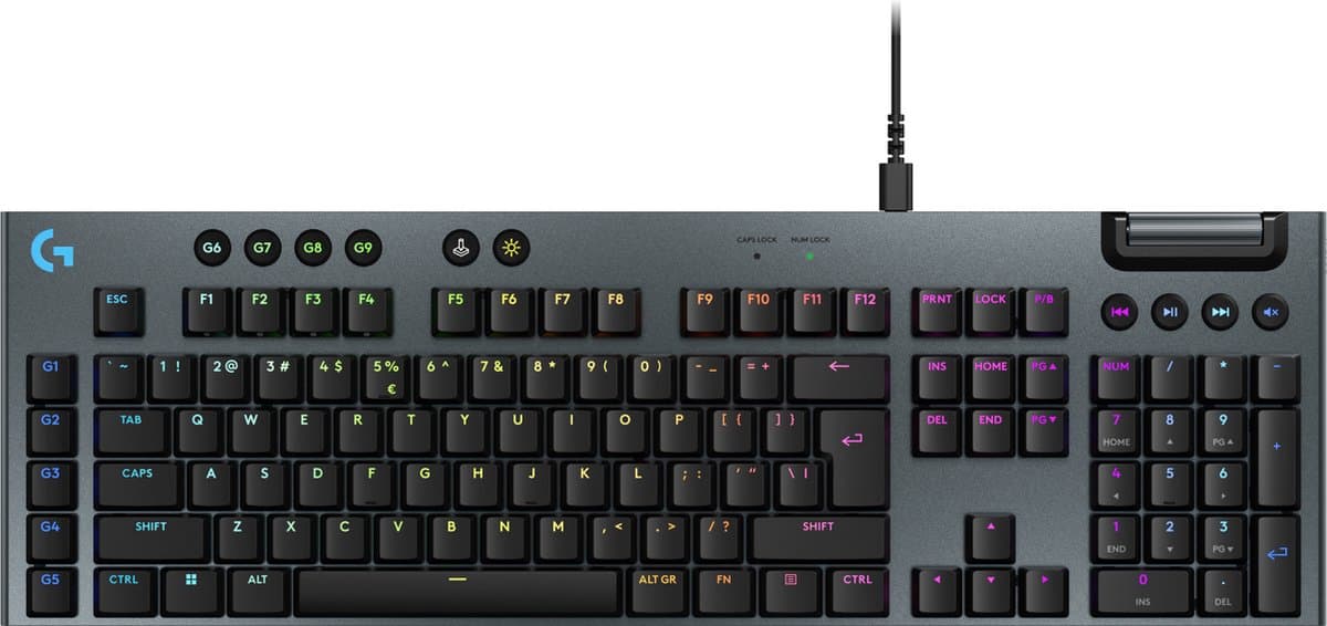 Logitech G915 X - Bedraad Gaming Toetsenbord - Tactile - Qwerty - Zwart — afbeelding 1
