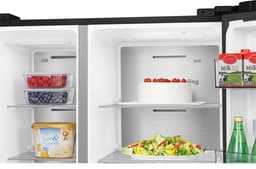 Hisense RS818N4IFD- Amerikaanse koelkast - Energielabel D - Vaste Wateraansluiting - Water- & ijsdispenser - Metal Cooling - No Frost - RVS - Multi-Air Flow - Fast Freeze - 35dB (A) - Inverter Compressor - 632 Liter — thumbnail 12