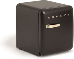CREATE - Koelkast in retrostijl - Zwart - Handvat Goud - FRIDGE RETRO 48L — thumbnail 11
