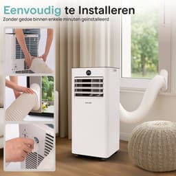 SereneLife Mobiele Airco 9000 BTU - Airconditioner met Afvoerslang en Raamafdichtingskit - 3-in-1 Airconditioning voor Ruimtes tot 31 m² — thumbnail 3