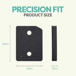 Vervangend plintfilter voor Miele T1-droger - 9164761 warmtepompdroger - plintfilter van schuim - 2 stuks — thumbnail 4