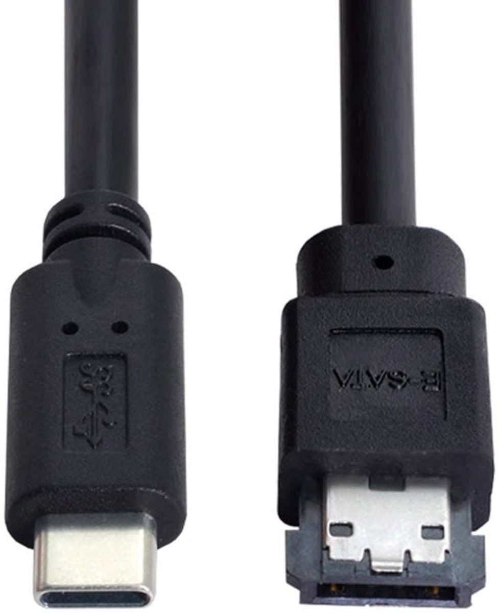 USB-C naar Power Over eSATA Adapter voor HDD SSD ODD Converter — afbeelding 1