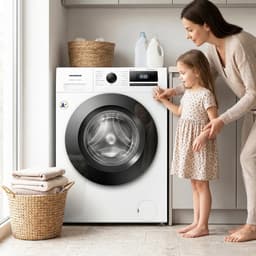 Heinner HWM-HME8014IVA20+++ Wasmachine - 8 kg - 1400 tpm - Energieklasse A-20% - Inverter Motor - Stoomfunctie met Allergy Steam & Baby Steam Care - 15 Programma's - Quick Wash 15 min - Wit - 5 Jaar Garantie — thumbnail 10