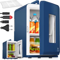 KESSER® Tafelmodel Koelkast 15 Liter AC DC 220-240V en 12V - Mini Koelkast Vrijstaand met Verwarmingsfunctie - Koelbox ideaal voor Auto en camperen - — thumbnail 1