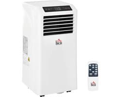 3-in-1 Mobiele Airco - Draagbare Airconditioner - 3-in-1 Koelen, Ontvochtiger & Ventilator - 9000 BTU - voor 12-28 m² - met Afstandsbediening & 24-uurs Timer - Wit