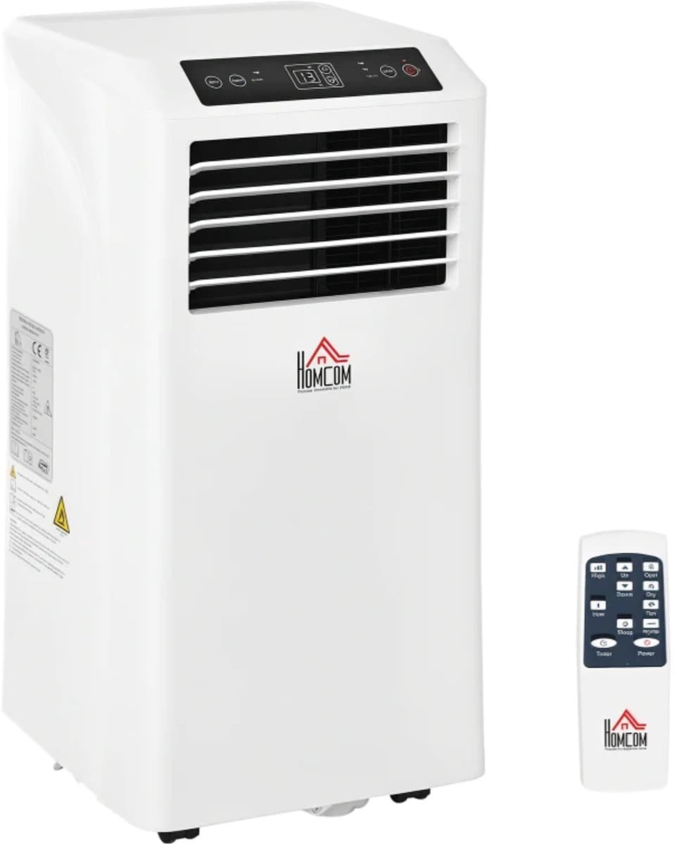 3-in-1 Mobiele Airco - Draagbare Airconditioner - 3-in-1 Koelen, Ontvochtiger & Ventilator - 9000 BTU - voor 12-28 m² - met Afstandsbediening & 24-uurs Timer - Wit — afbeelding 1