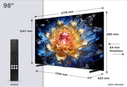 TCL 98T8D - 98 inch - 4K QD-MiniLED - 2026 - Smart TV — thumbnail 3
