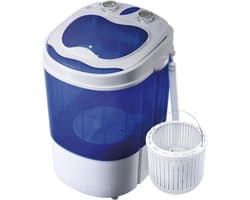 Nexvo® Camping Wasmachine - Mini Wasmachine - Wasmachines - Capaciteit van Kleding 3 kg - Laag Water- en Energieverbruik - Wit - 36cm x 37cm x 53cm
