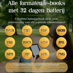 SwayTosh E-Reader Nova Pro – 6 inch 2025 – 64GB + Cloud Opslag – Ereader Met Luxe Hoes – Storytel-Ondersteuning – Schermverlichting en Nachtmodus – E Reader Voor Ebook & Luisterboeken – Met Oplader — thumbnail 10