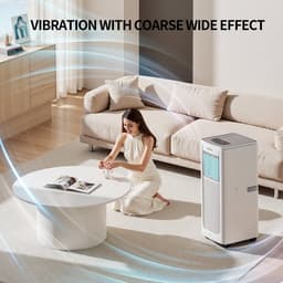 Mobiele Airconditioner - 8500 BTU - 3-in-1 met Ontvochtiger en Ventilator - Digitaal Display - Wit — thumbnail 3